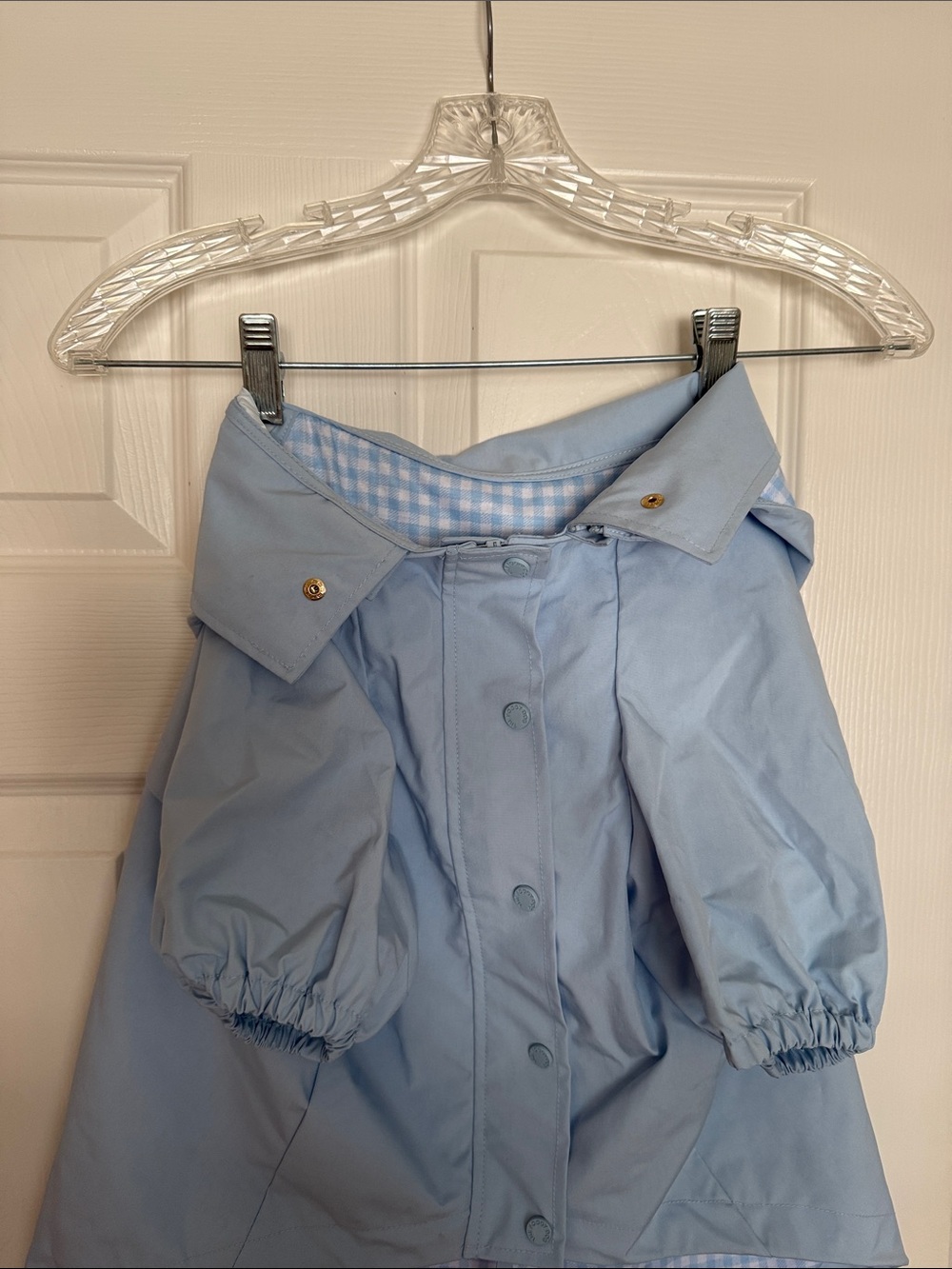 The Foggy Dog - Sky Blue Dog Raincoat XL - Picture 2 of 9